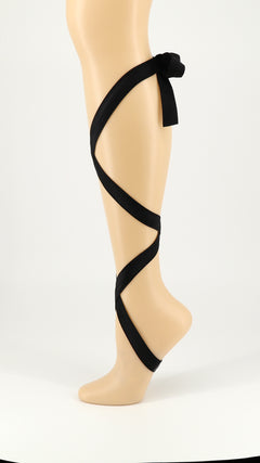 The Solid Black Left side of leg
